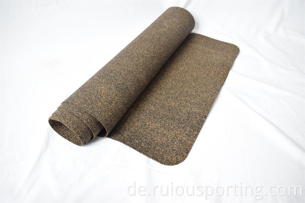 natural rubber cork yoga mat long 183cm